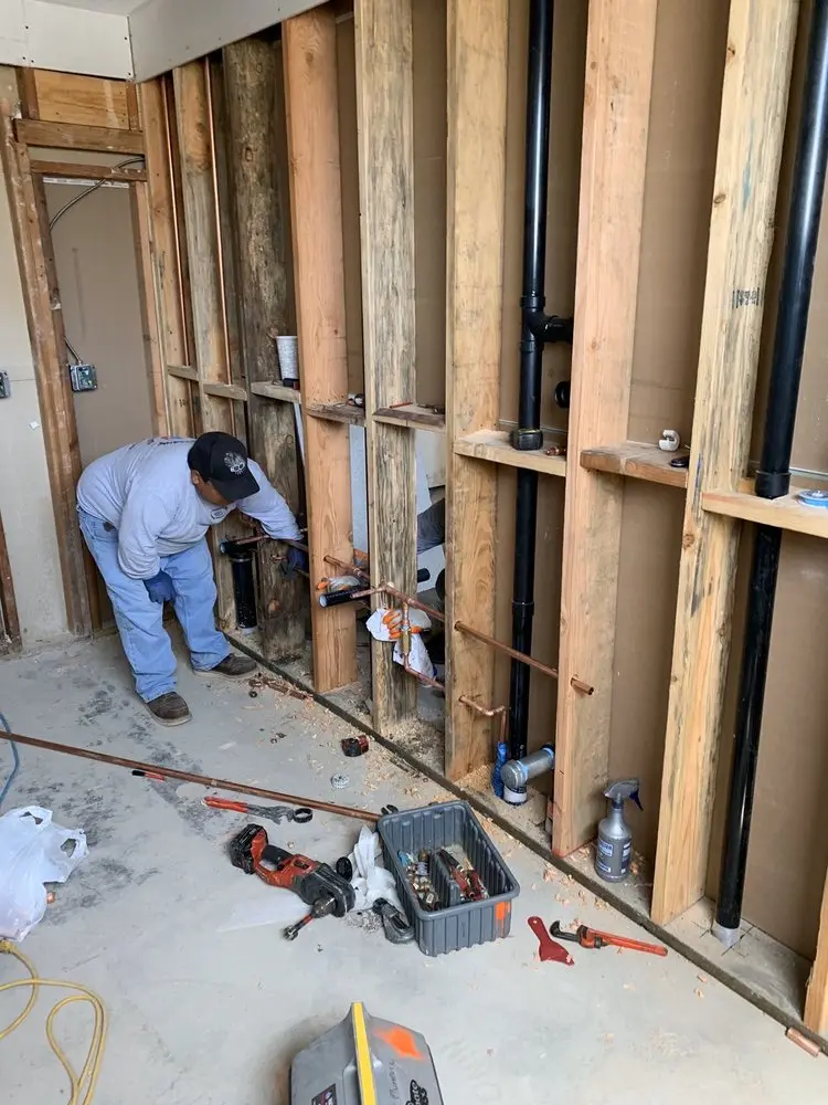 Commercial rough-in plumbing for Water Heater Replacement in Cardinal Forest